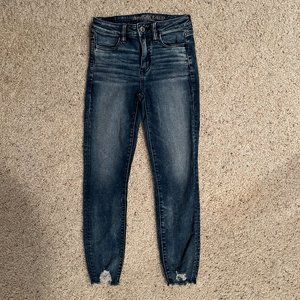 American Eagle Next Level hi-rise crop jeggings size 4